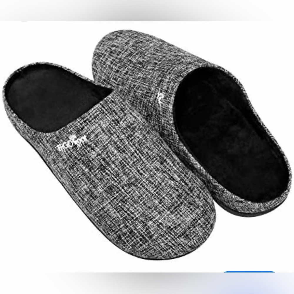Ergofoot Women’s Gray House Shoes Slippers With Arch Support
